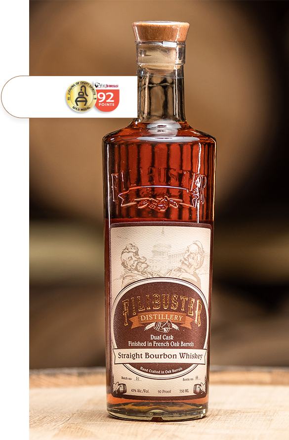 Filibuster Dual Cask Straight Bourbon Whiskey 750ml – Distillery ...