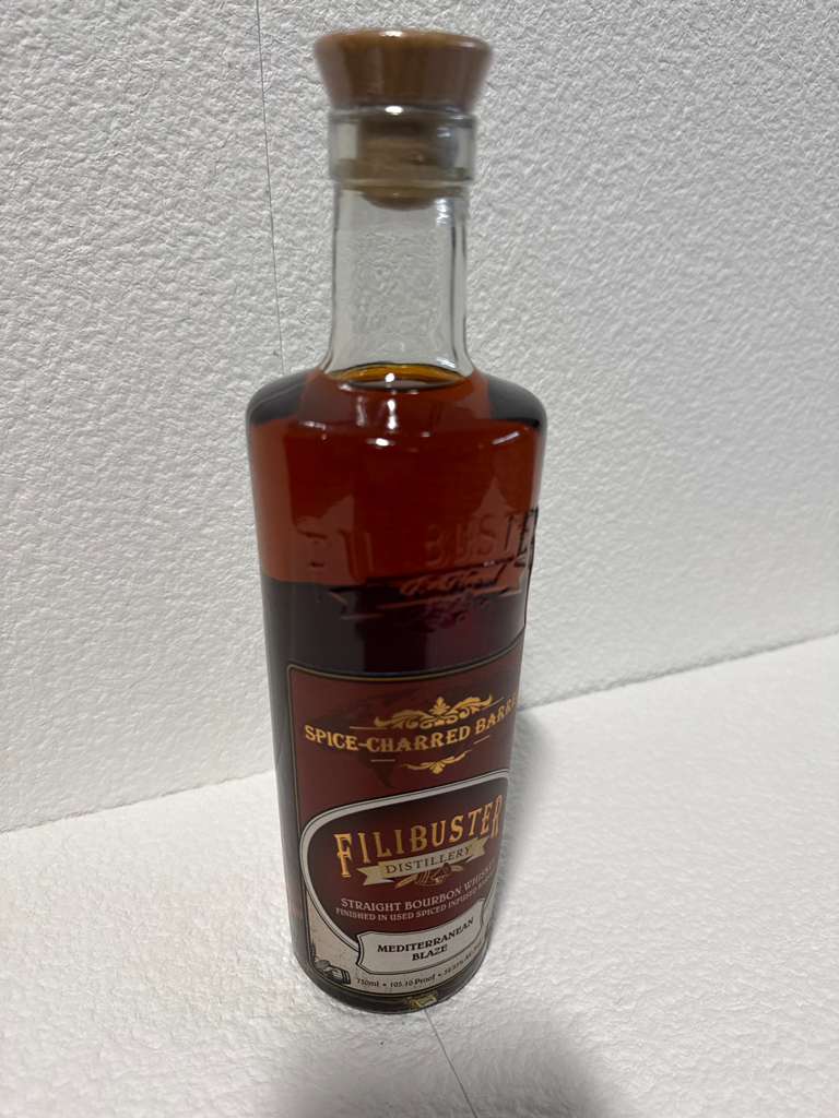 Filibuster Spice-Charred Mediterranean Blaze Finished in Spiced-Infused Barrels Straight Bourbon Whiskey 750ml