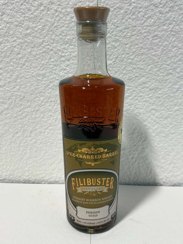 Filibuster Spice-Charred Persian Gold Finished in Spiced-Infused Barrels Straight Bourbon Whiskey 750ml
