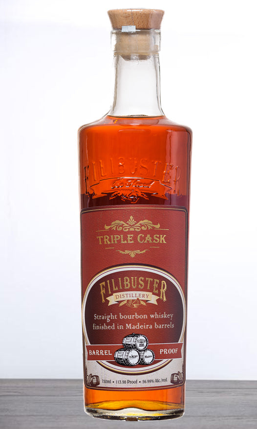 Filibuster Triple Cask Madeira Barrel Finish Bourbon Whiskey 750ml